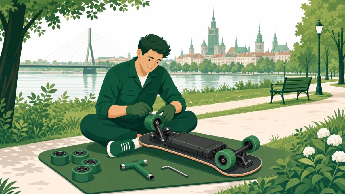 Serwis kół deskorolki elektrycznej